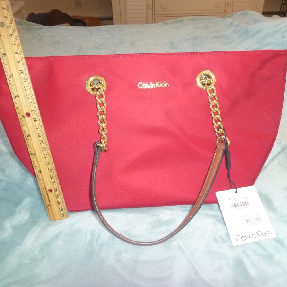 Calvin Klein red hand bag